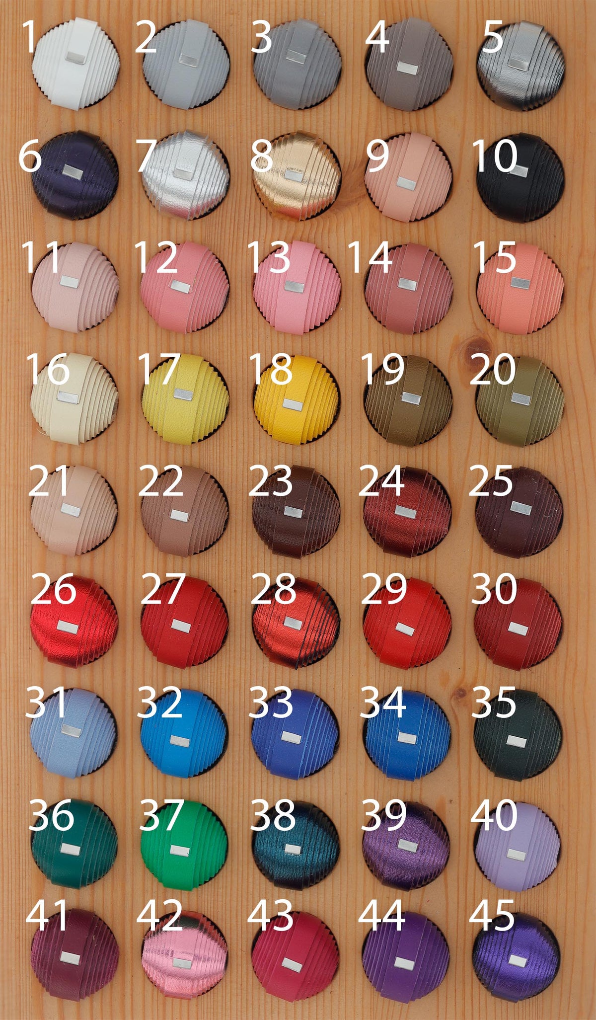 Personalisierte Leder-Halsband-Farbpalette Leatherbonbon