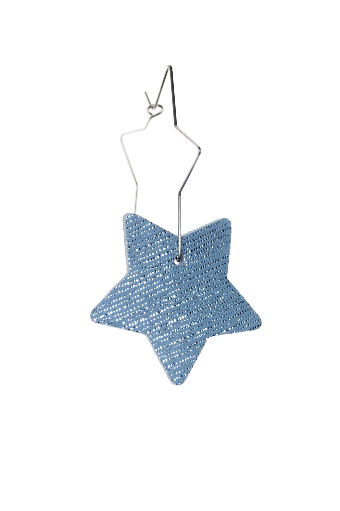 Cercei Stelute - Albastru cu sclipici