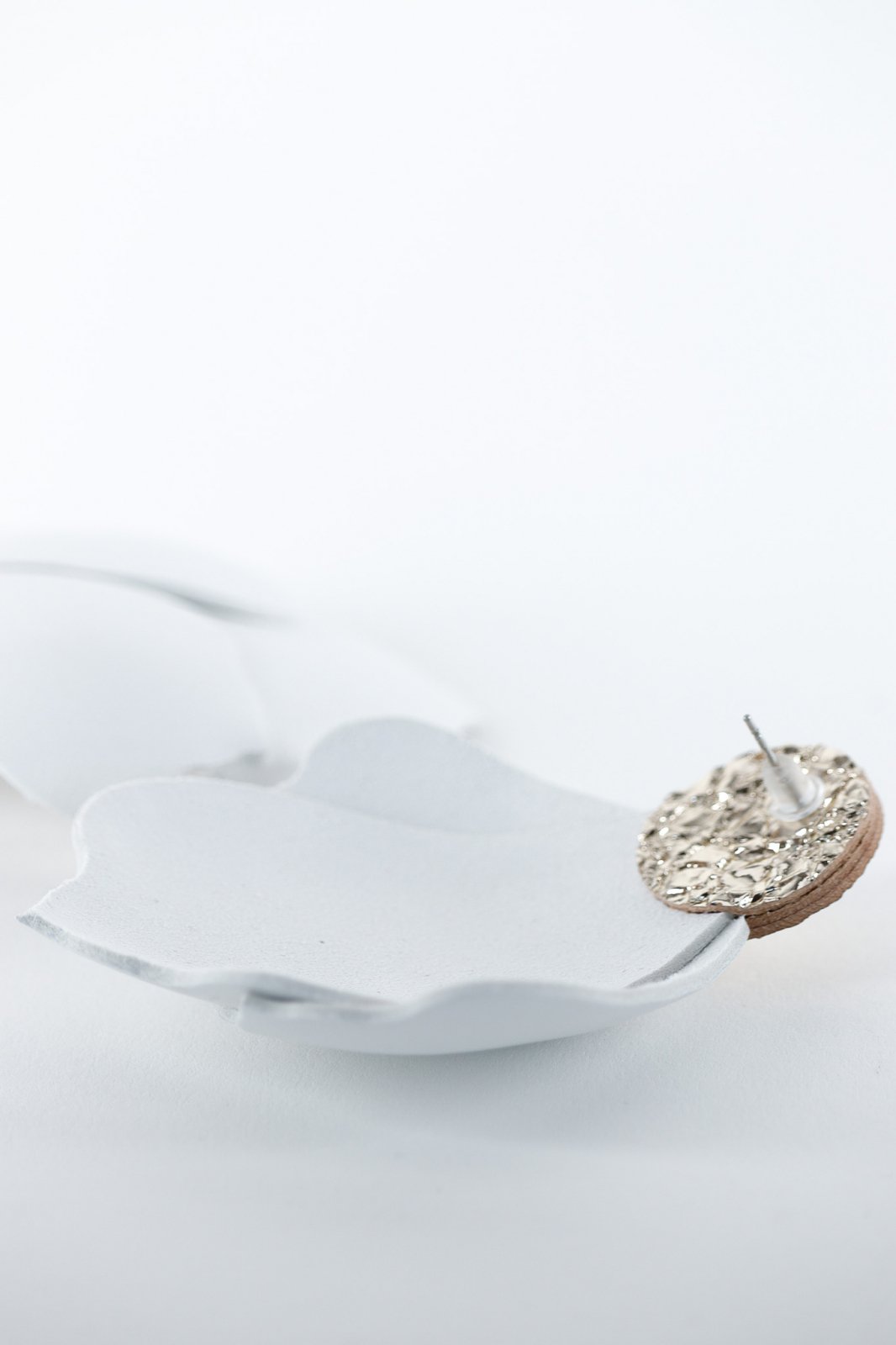 Szárnyak fülbevaló - Fehér