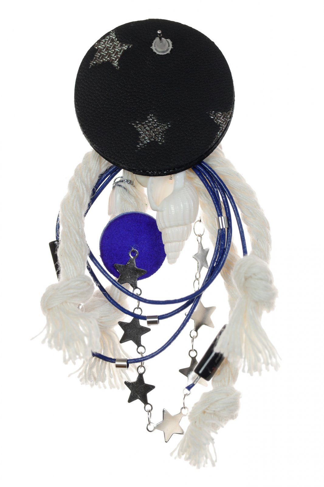 Cercei asimetrici marini - Negru