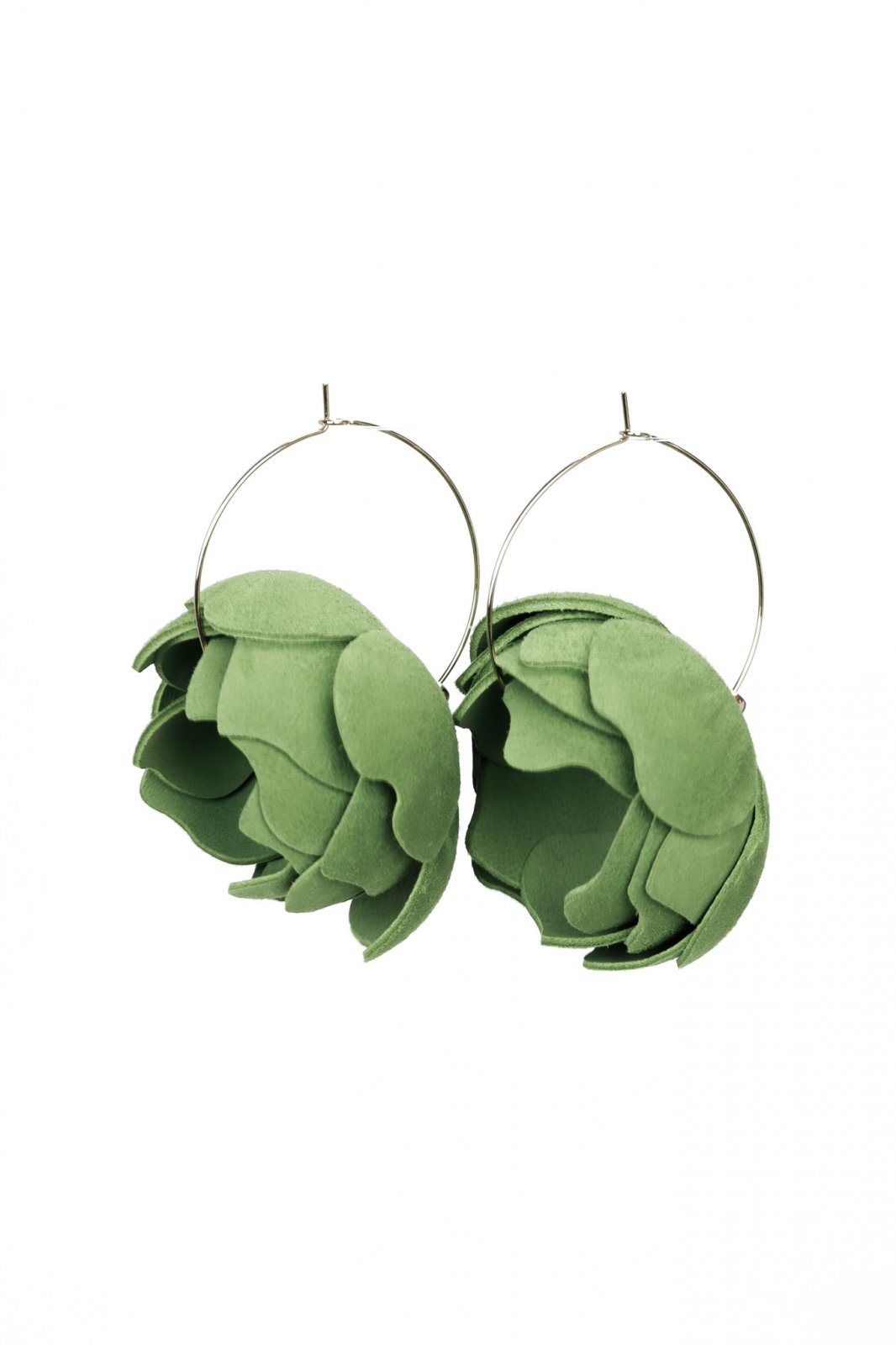 Peony Earrings - Green