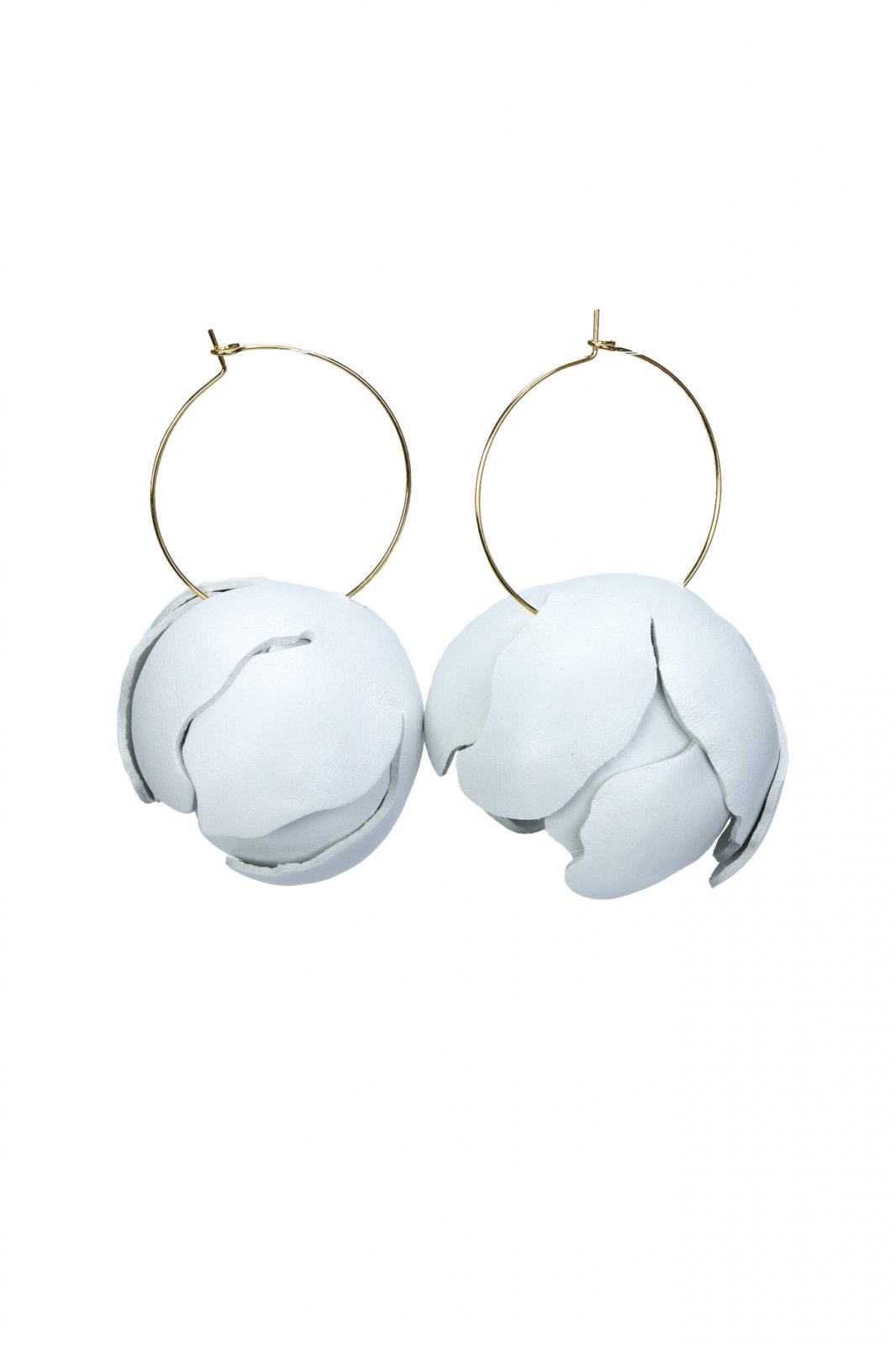 Peony Earrings - White