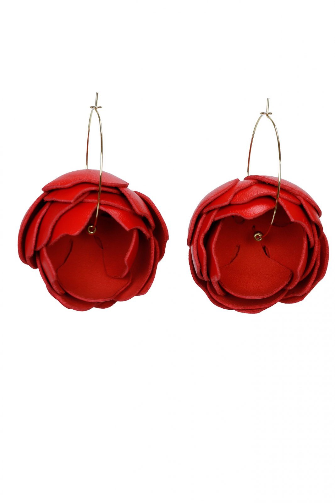 Peony Earrings - Red