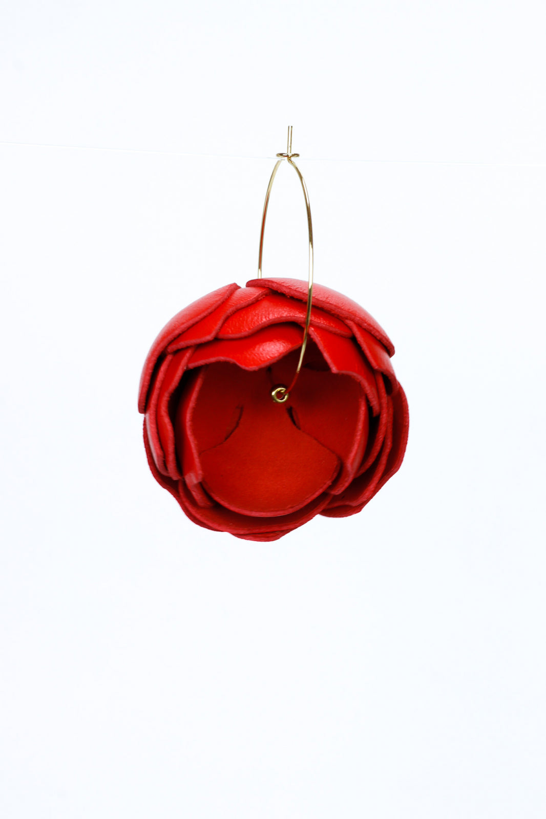 Peony Earrings - Red
