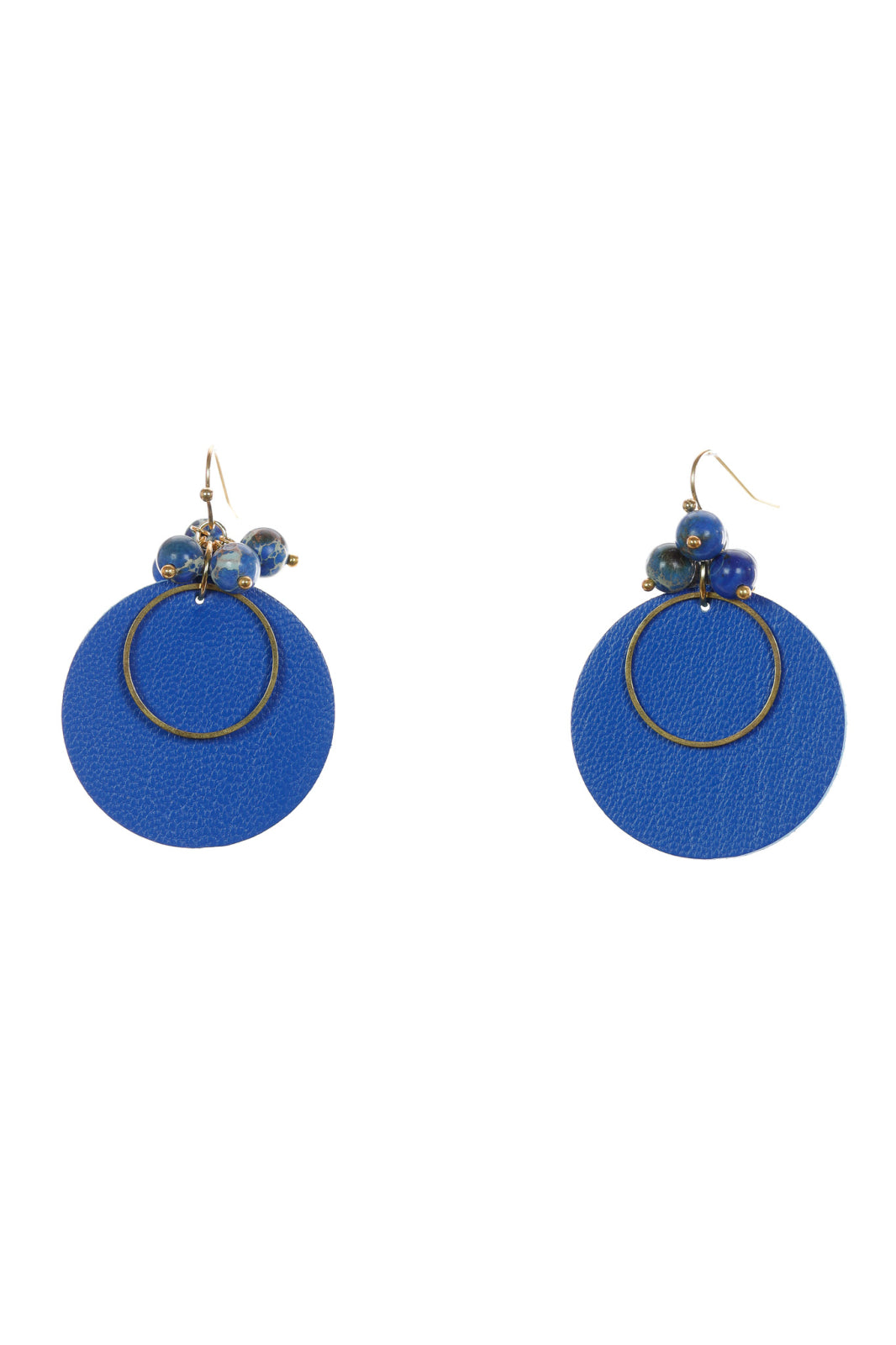 Cercei Cerc (3.5 cm) - Albastru Cobalt
