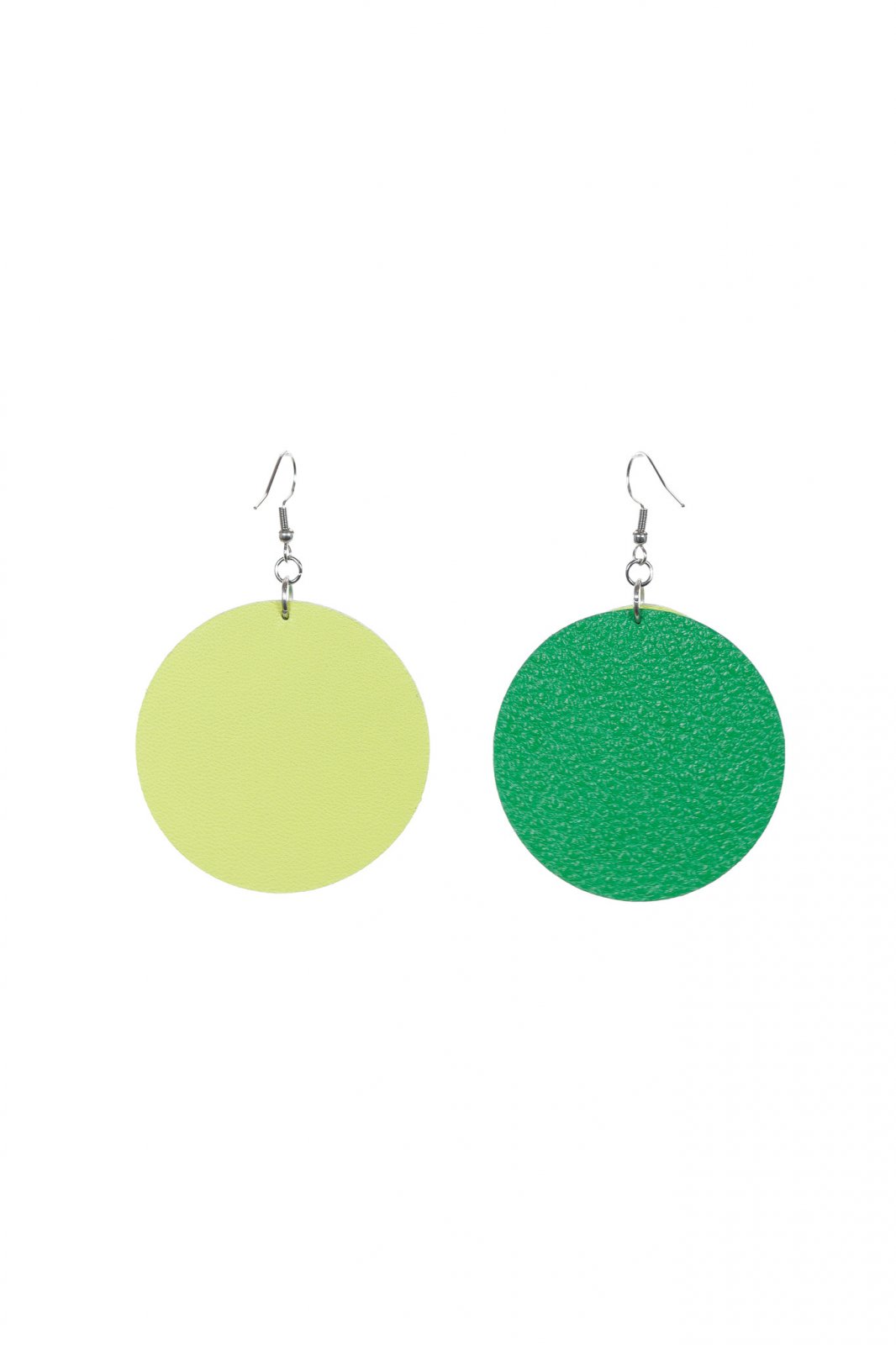 Cercei cercuri - Verde + Galben-verde