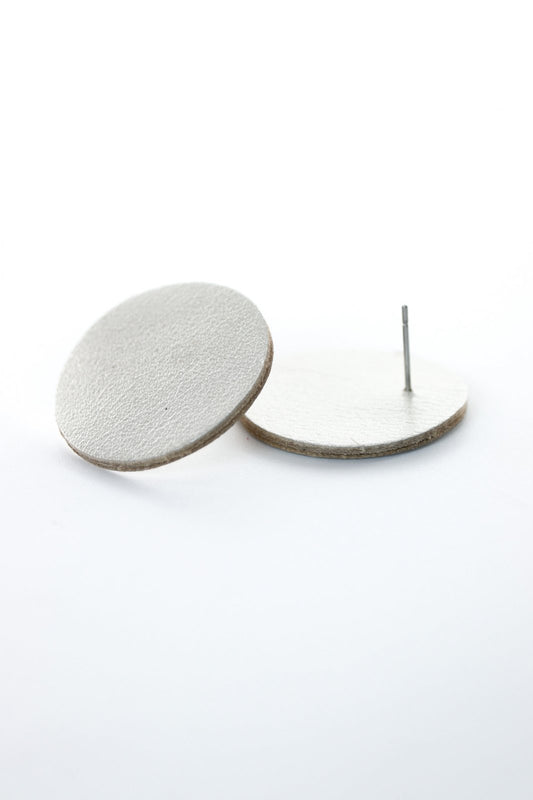 Cercei cerc(2.5cm) - Argintiu