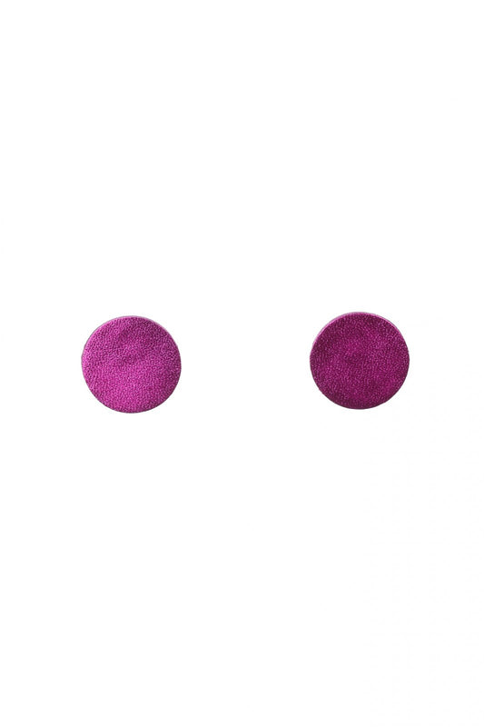 Cercei cerc(2,5cm) - Fuchsia metalic