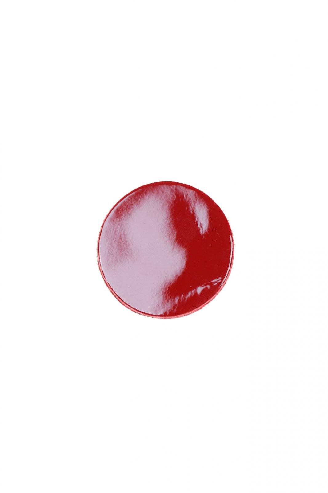 Cercei Cerc (2.5 cm) - Rosu lacuit