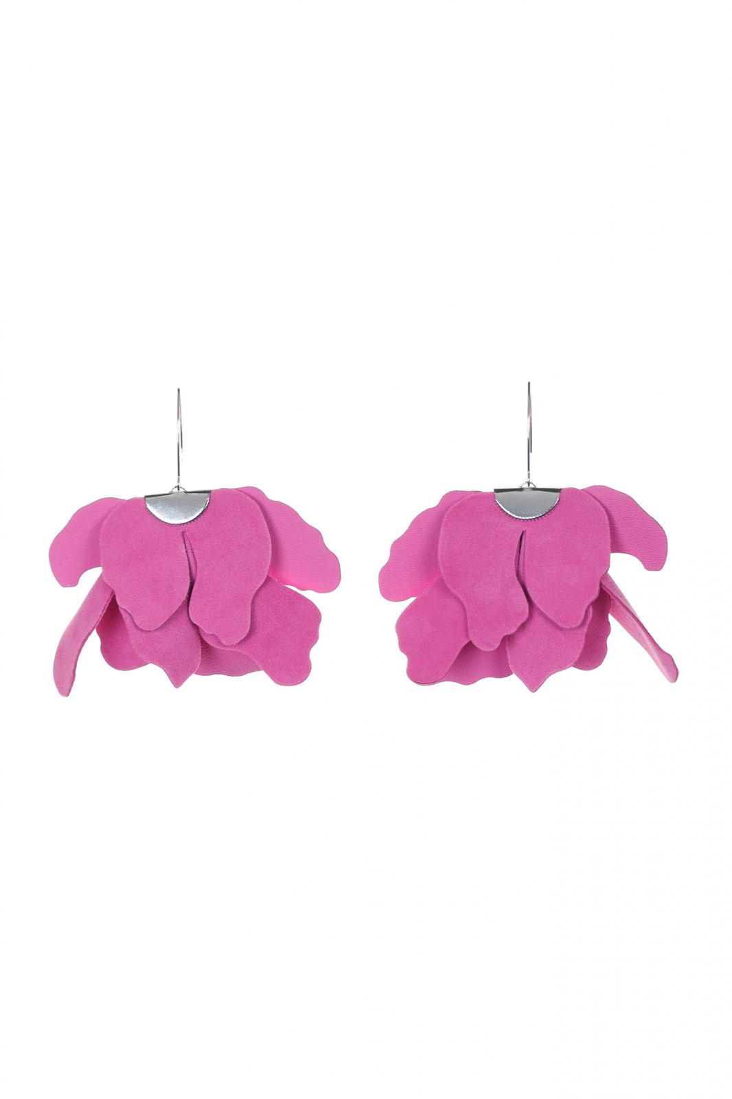 Cercei floare mare - Barbie Pink