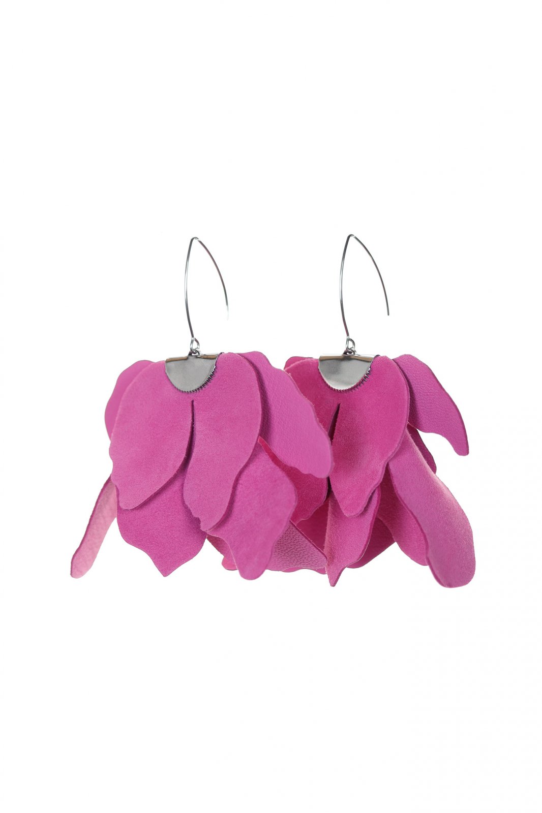Cercei floare mare - Barbie Pink