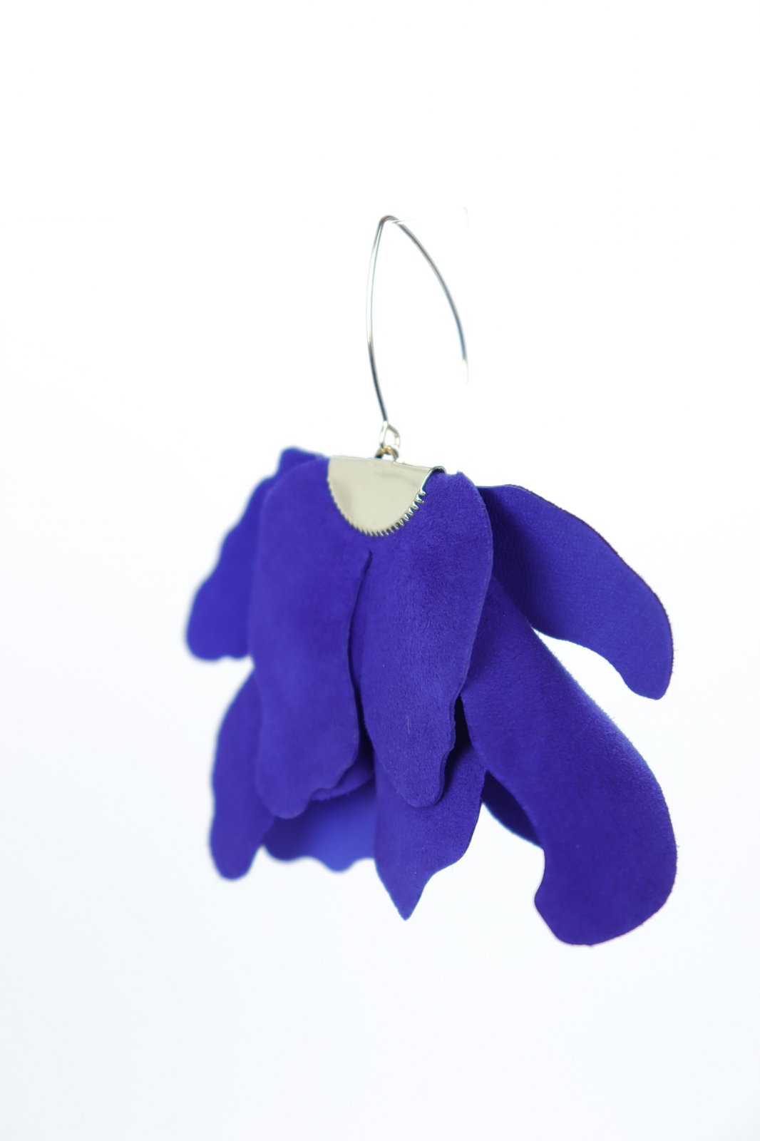 Cercei floare mare - Indigo