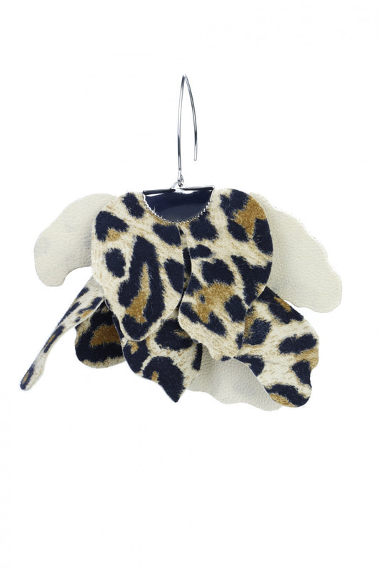 Cercei floare mare - Leopard