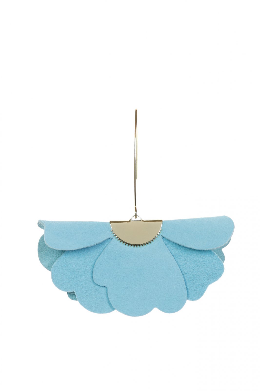 Cercei Floare mica - Albastru Aqua