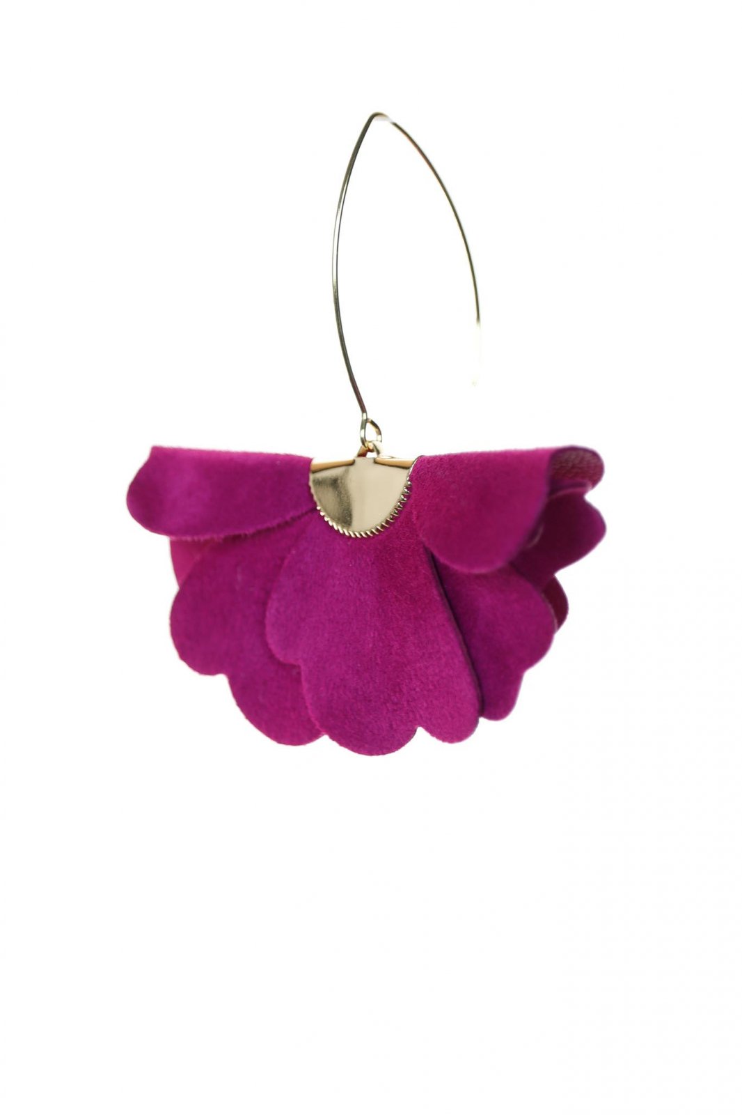 Cercei floare mica - Magenta