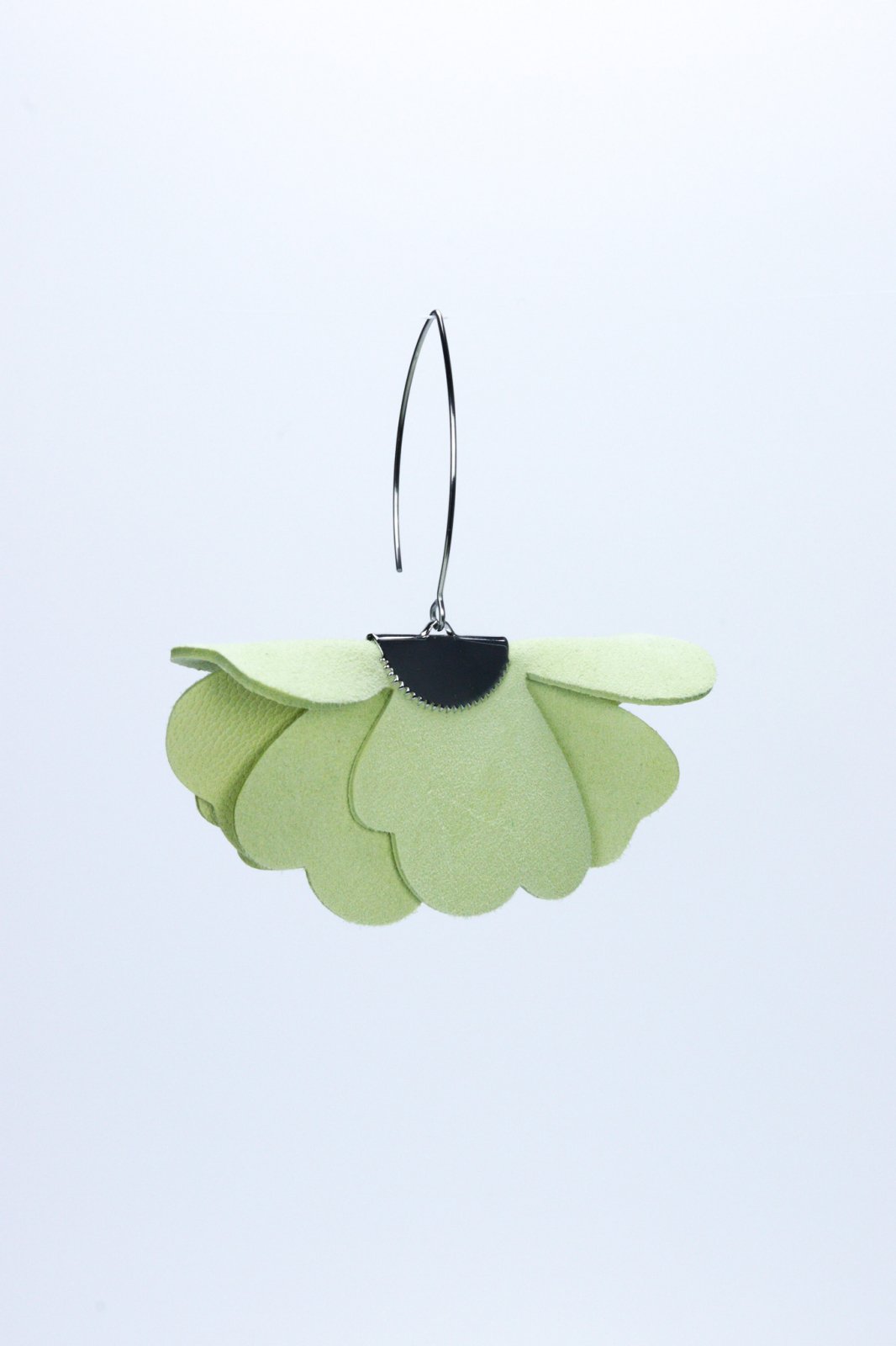 Small flower earrings - Duck egg green