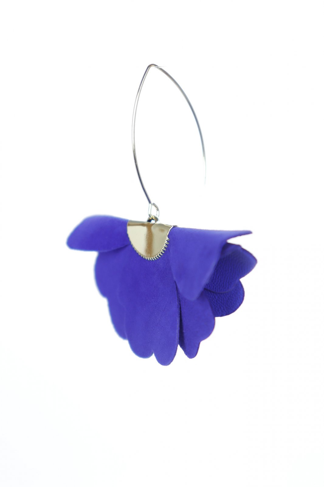 Cercei floare mica - Indigo