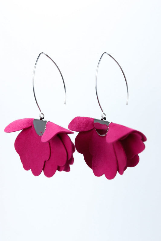 Cercei floare mica - Fuchsia