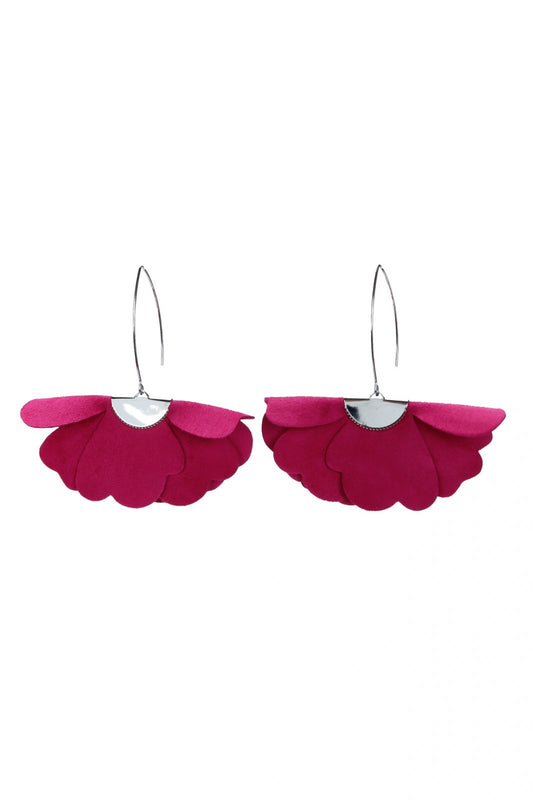 Cercei floare mica - Fuchsia