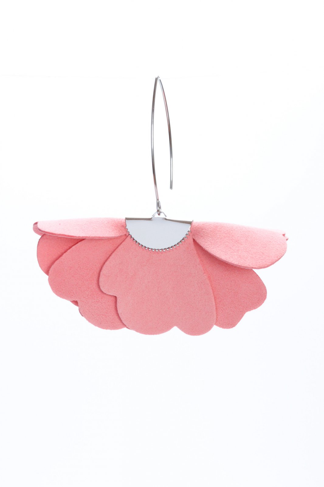Small flower earrings - Geranium pink