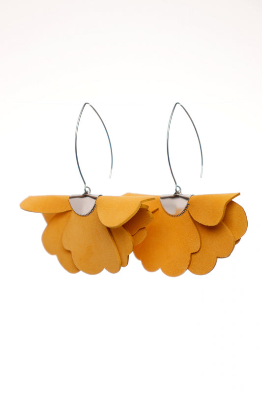 Cercei floare mica - Golden yellow