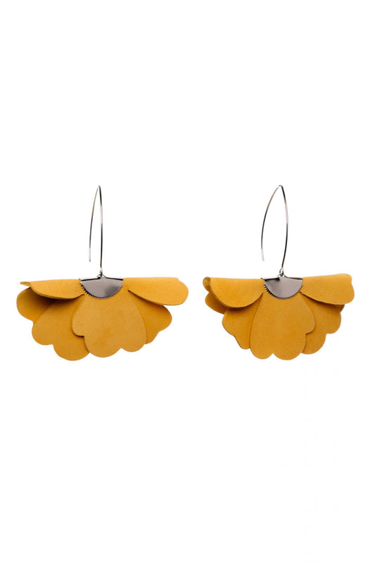 Cercei floare mica - Golden yellow