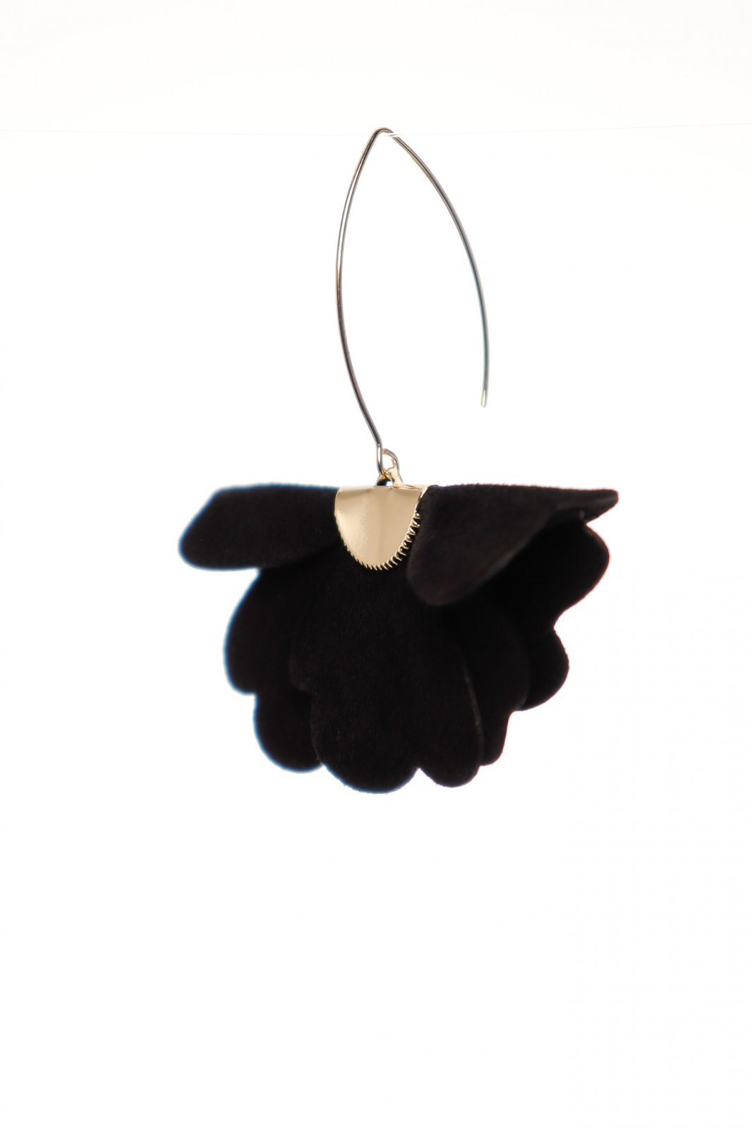 Cercei floare mica - Negru