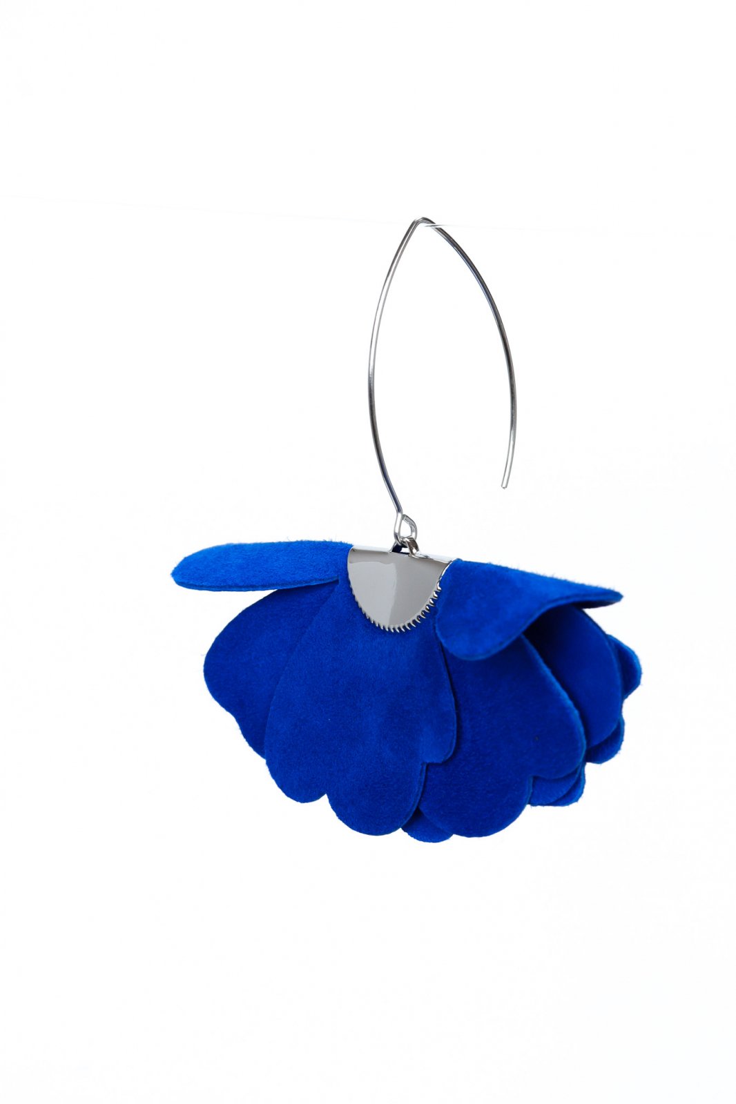 Small flower earrings - Deep blue