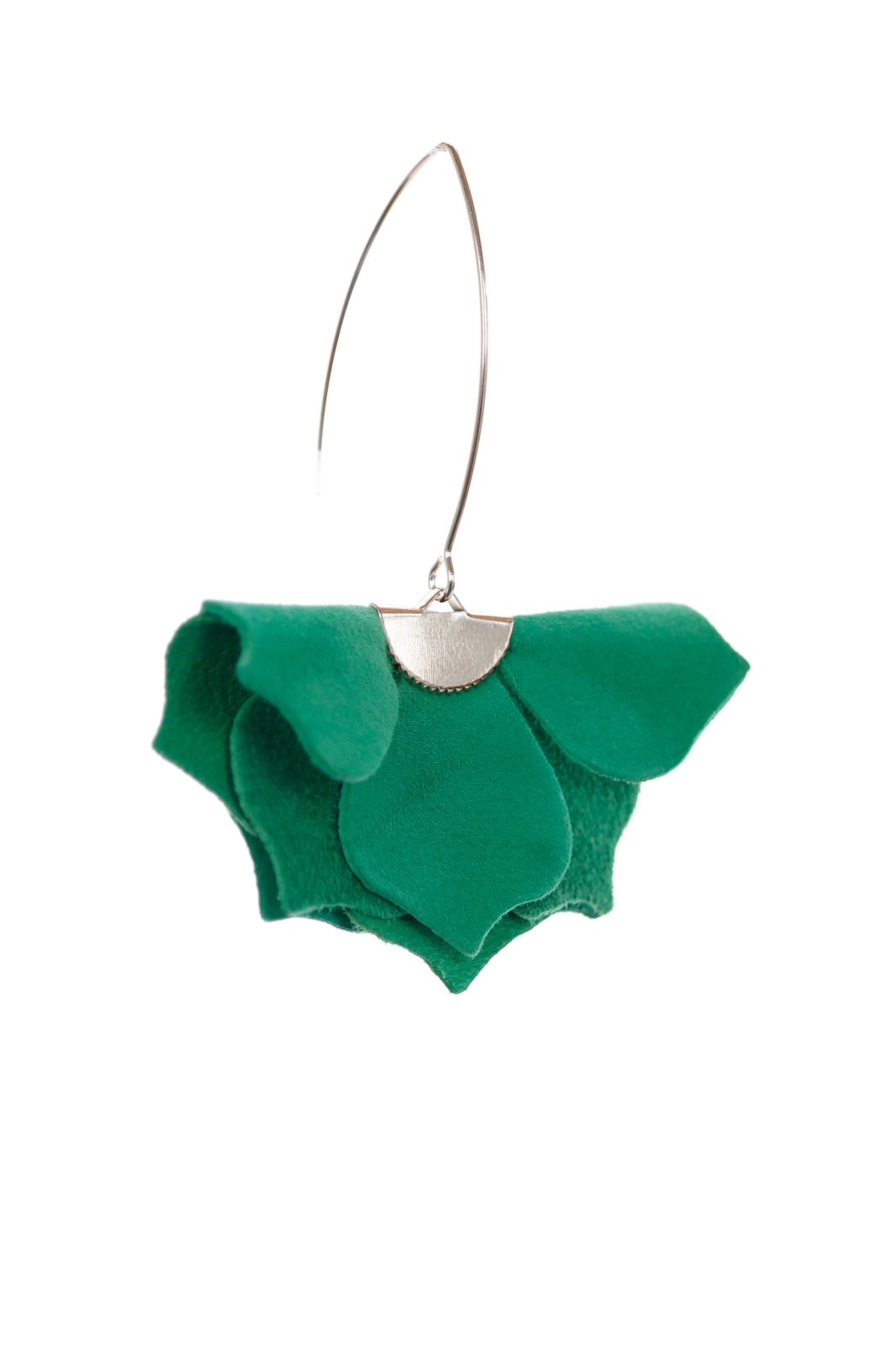 Cercei Urban Petals - Verde Smarald