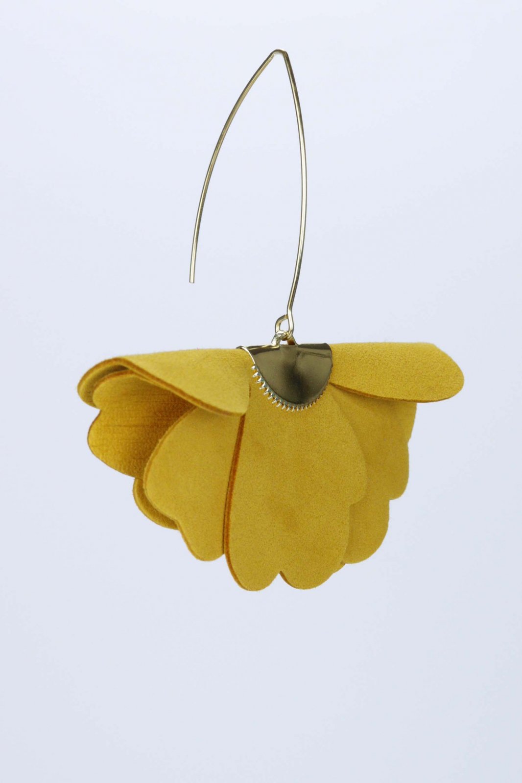 Small flower earrings - Mustard