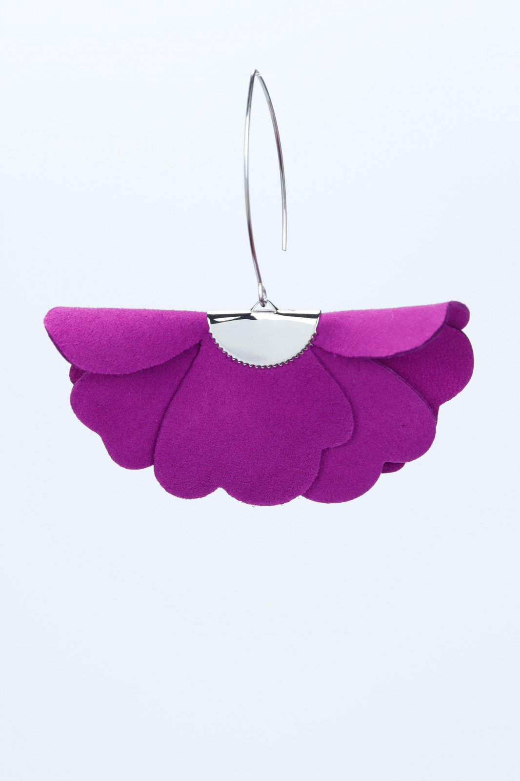 Small flower earrings - Purple