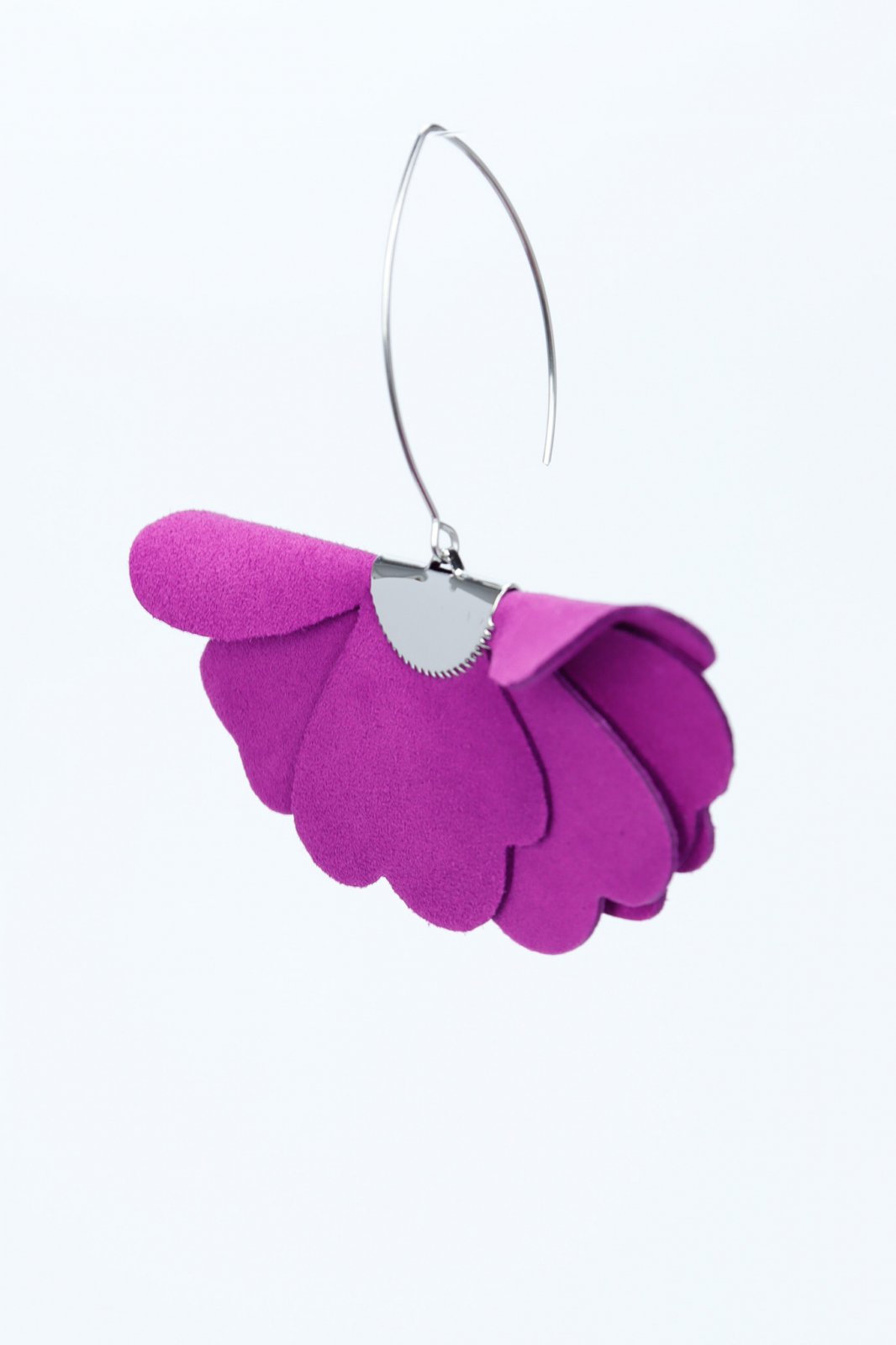Small flower earrings - Purple