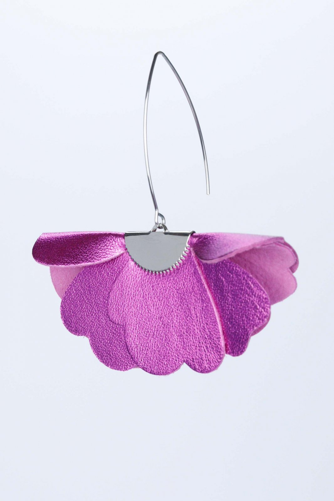Small flower earrings - Pearl pink