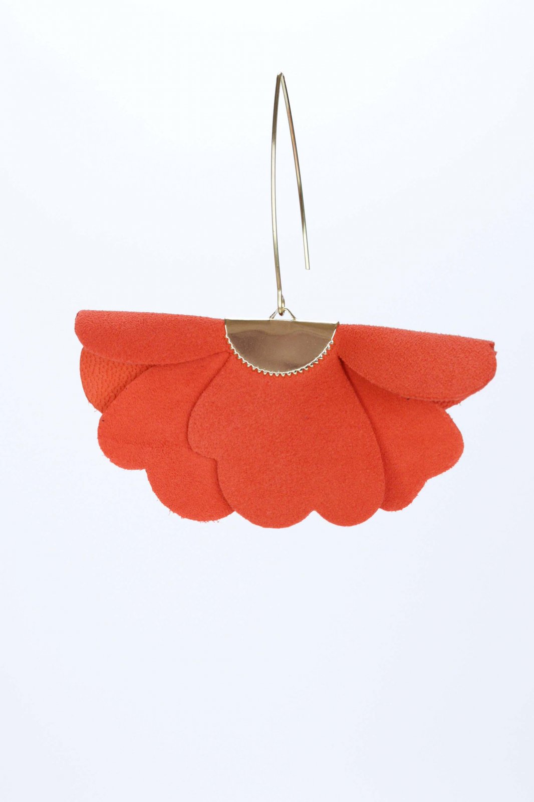 Small flower earrings - Orange