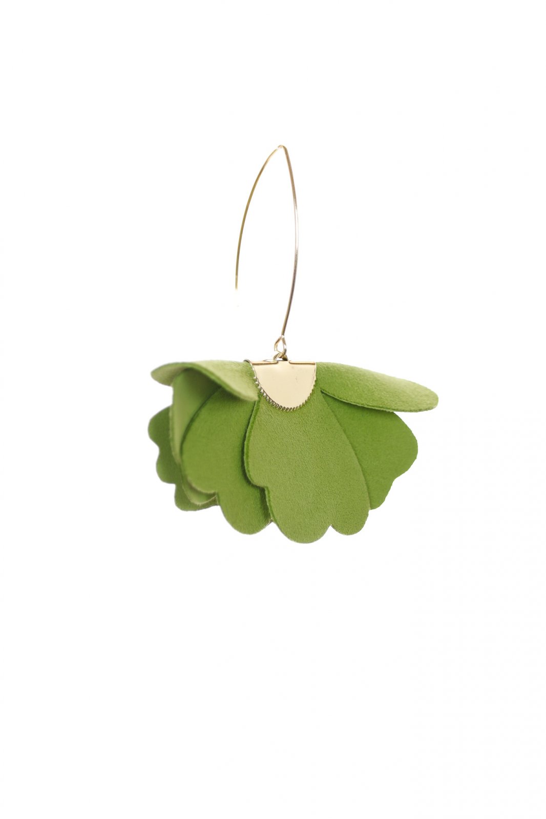 Cercei floare mica - Verde lime