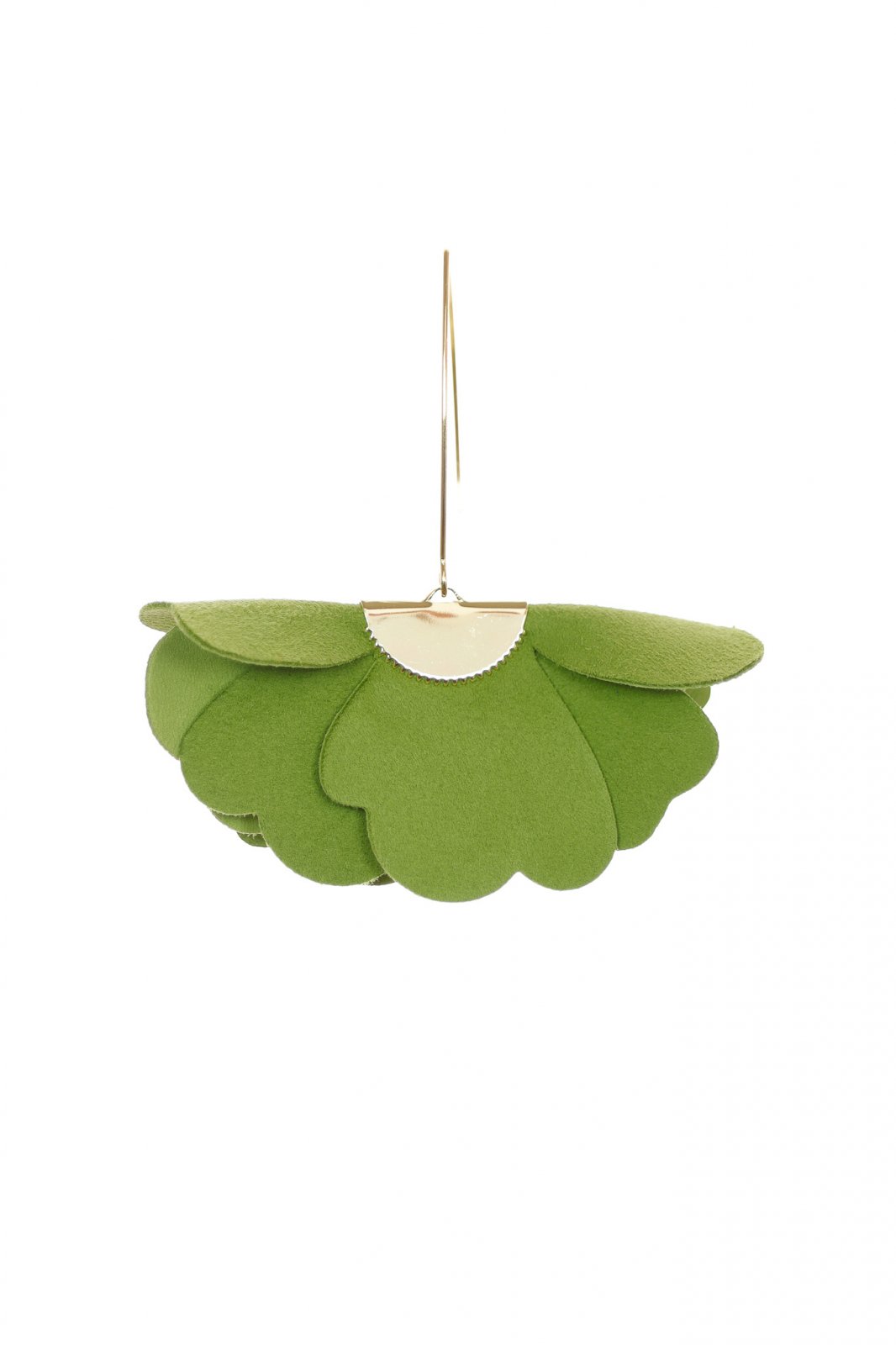 Cercei floare mica - Verde lime