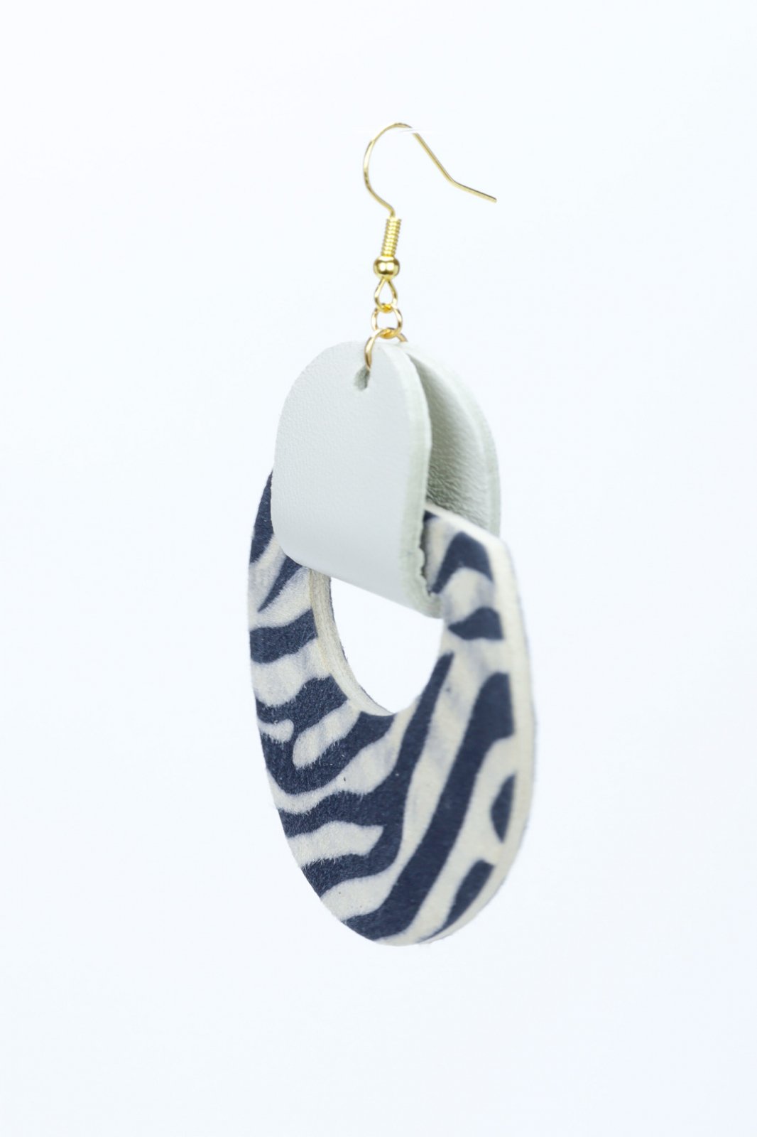 Geometric earrings - Animal print