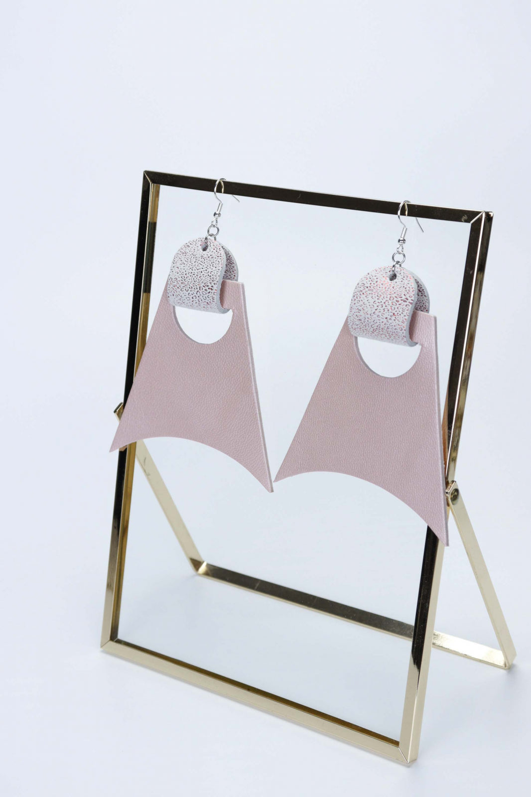Geometric Earrings - Pink