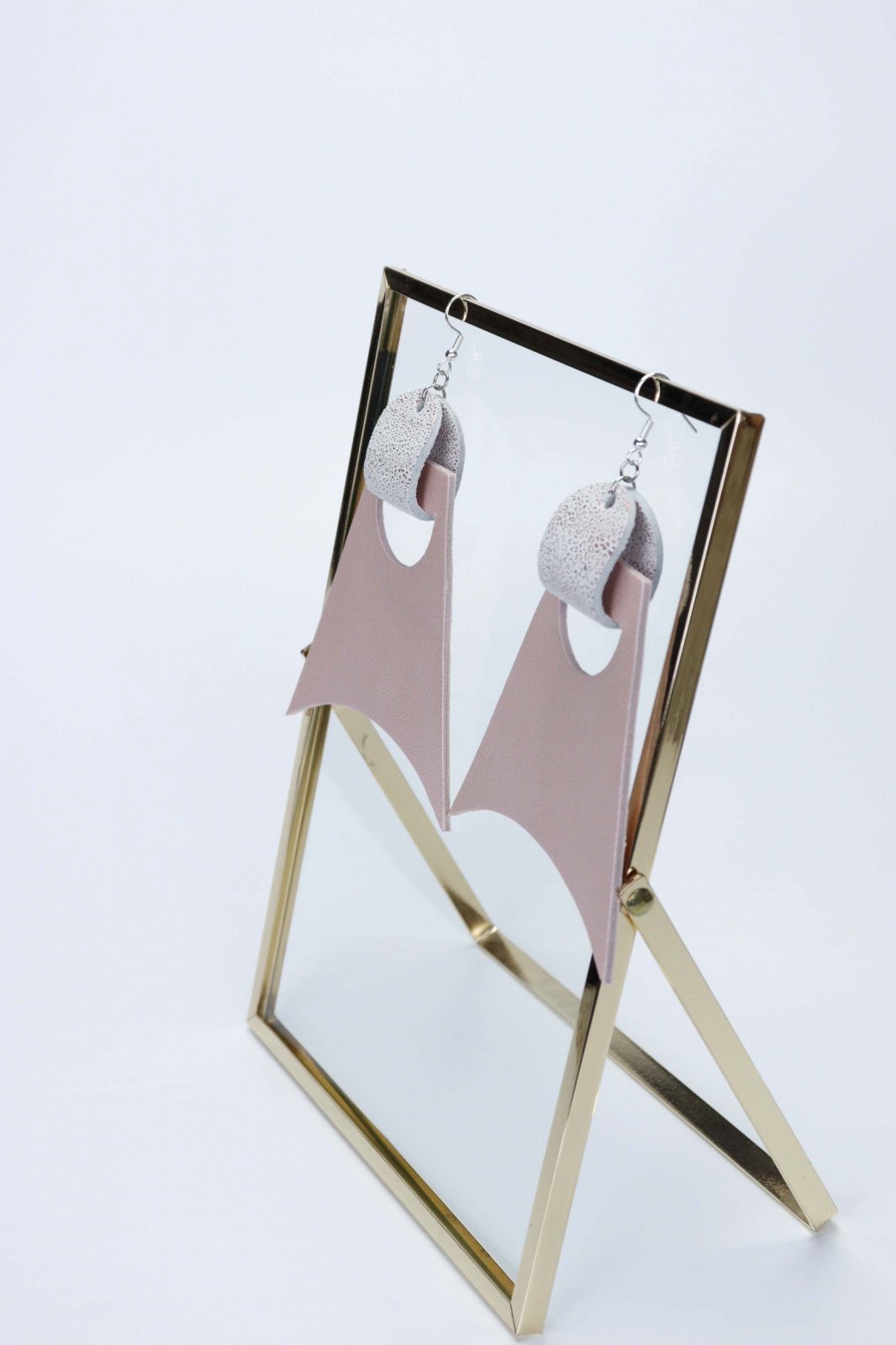Geometric Earrings - Pink
