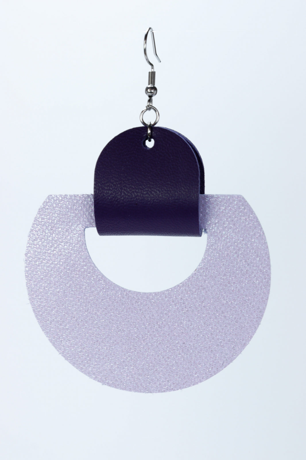 Geometric earrings - Purple with lilac
