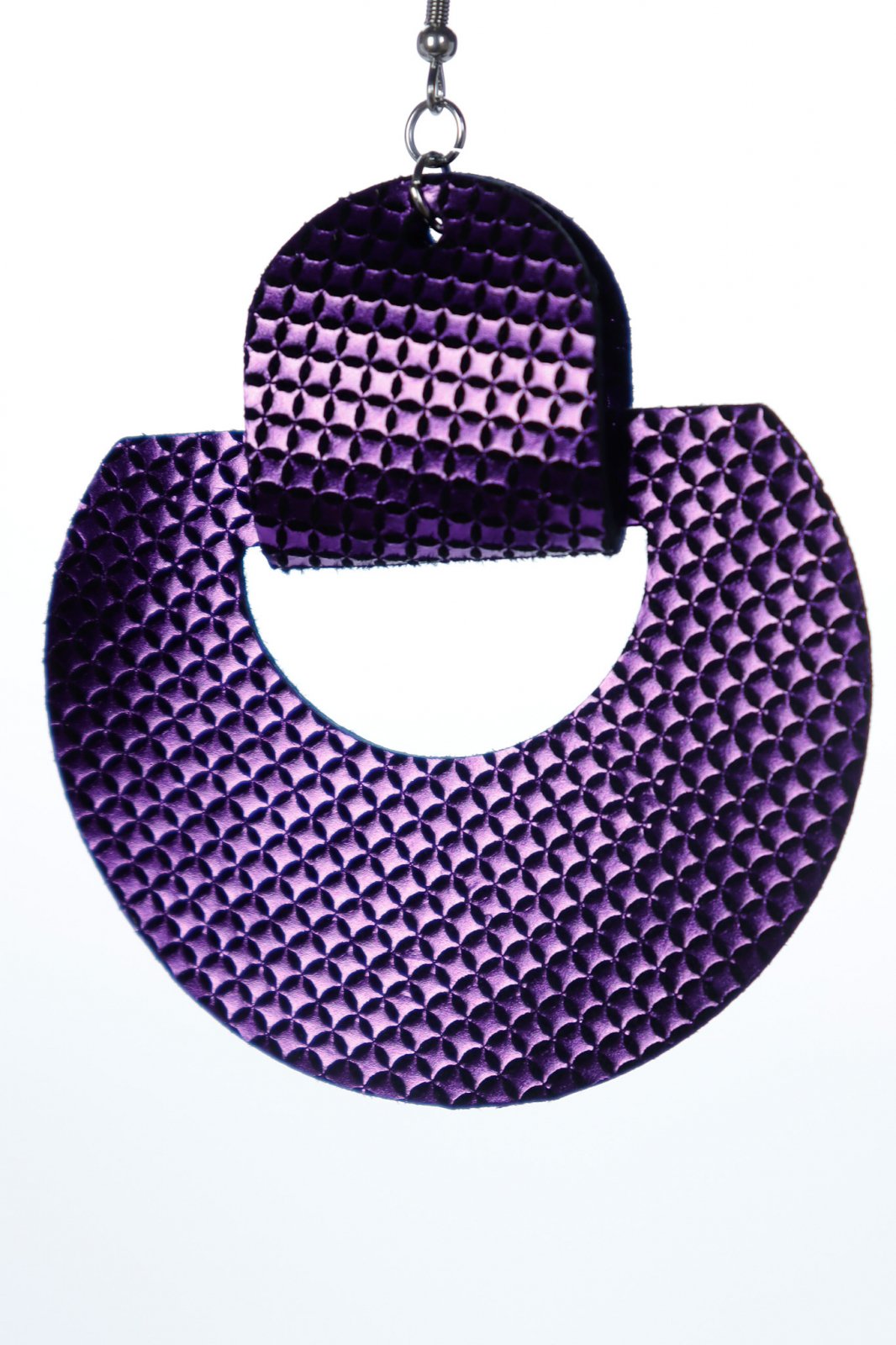 Geometric earrings - Purple