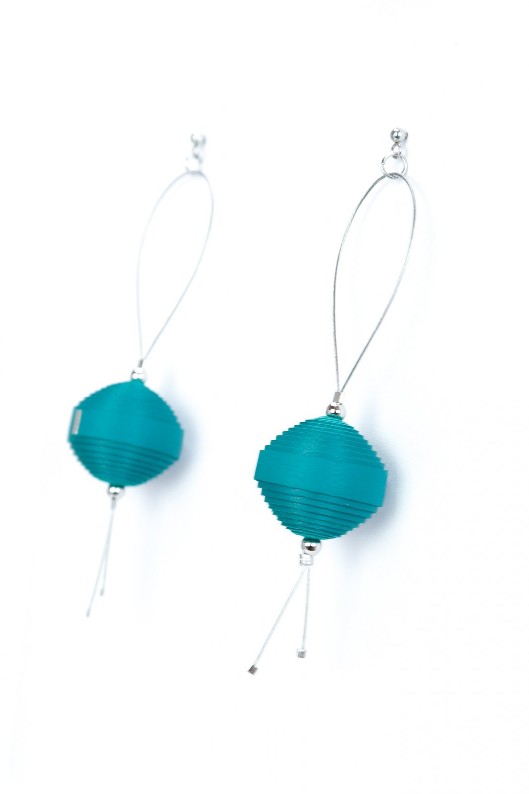 Leatherbonbon Floating Earrings - Turquoise