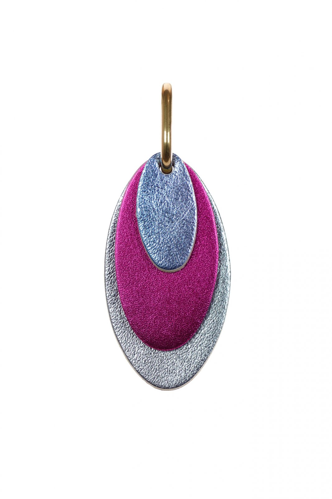 Cercei Mix&Match - Fuchsia + Lila metalic