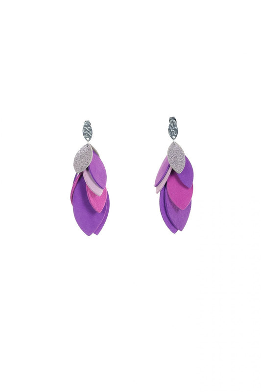 Cercei petale - Violet + Roz