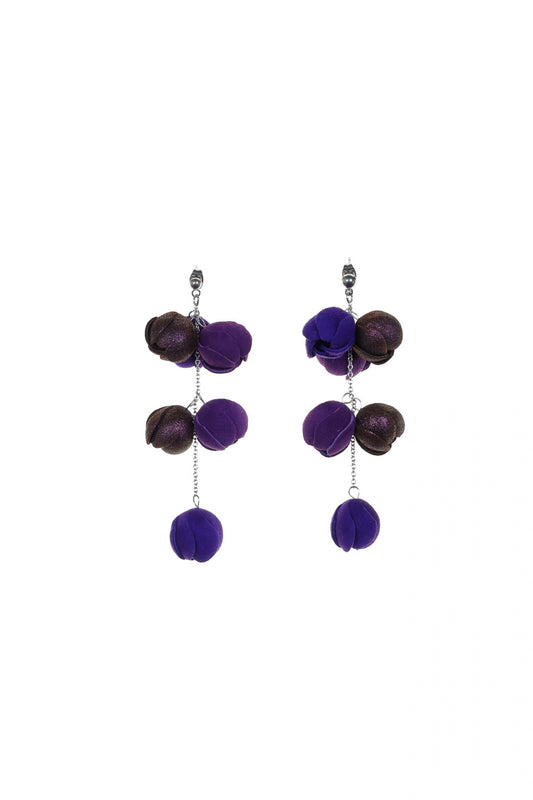 Cercei Trandafir in cascada - Violet + Maro