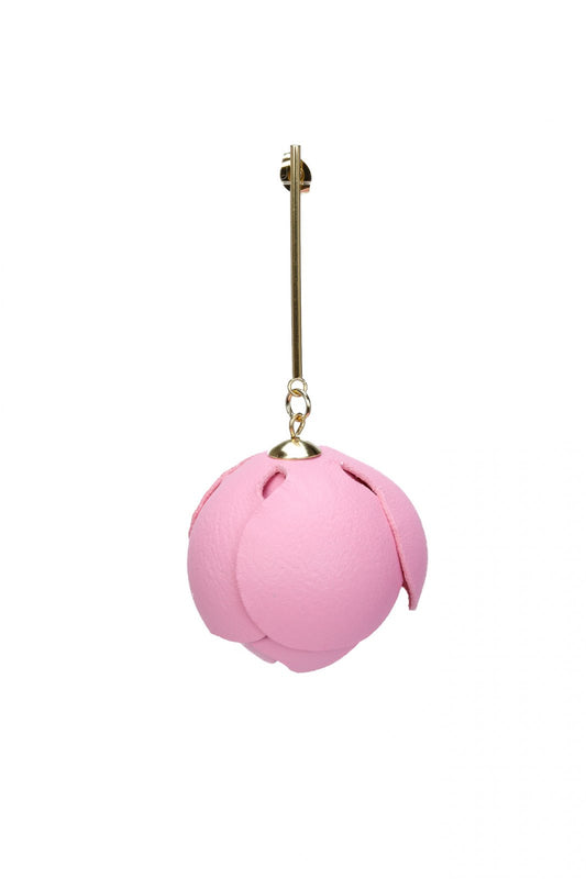 Leather earrings - Pale pink