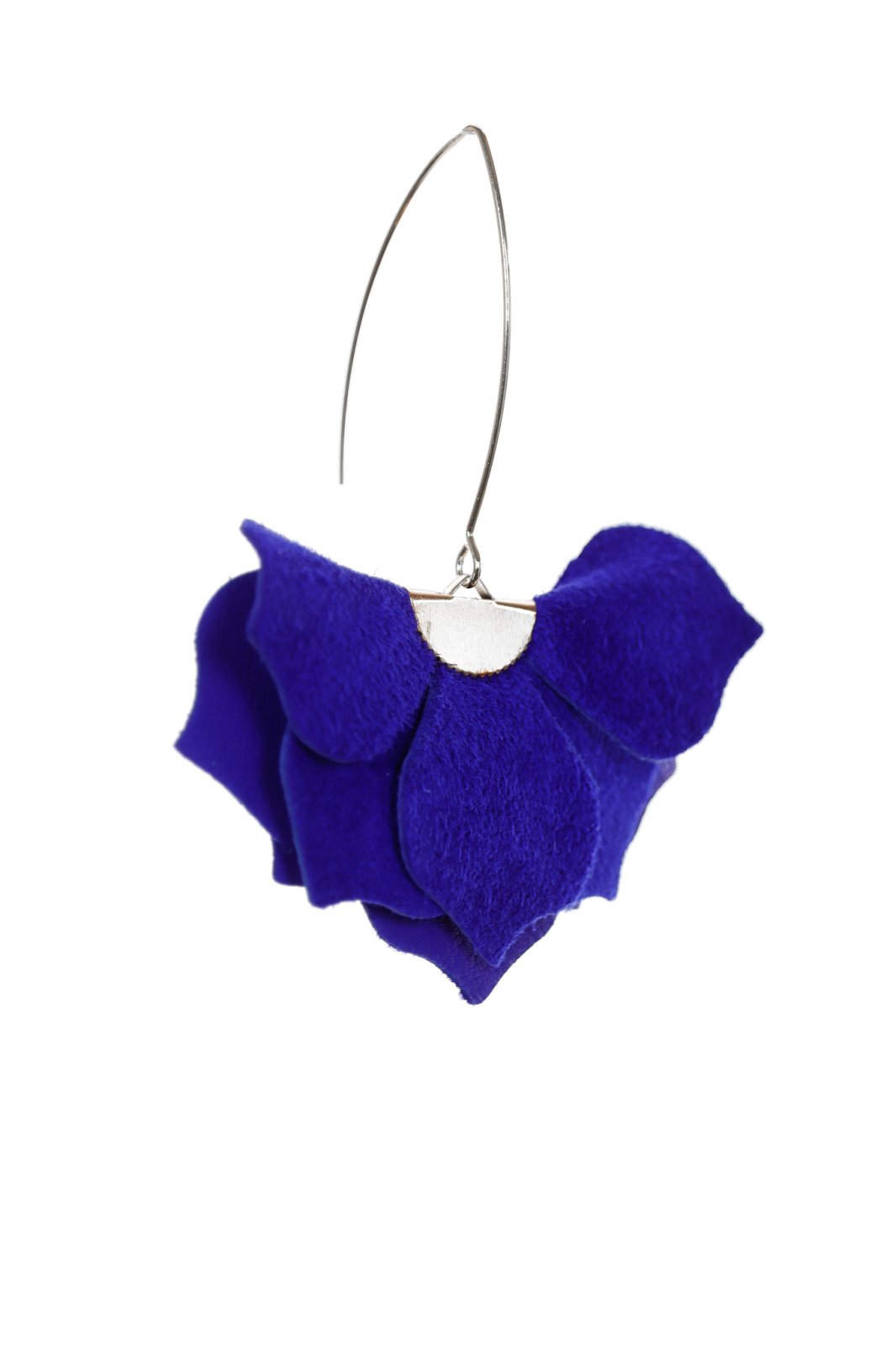 Cercei Urban Petals - Albastru electric