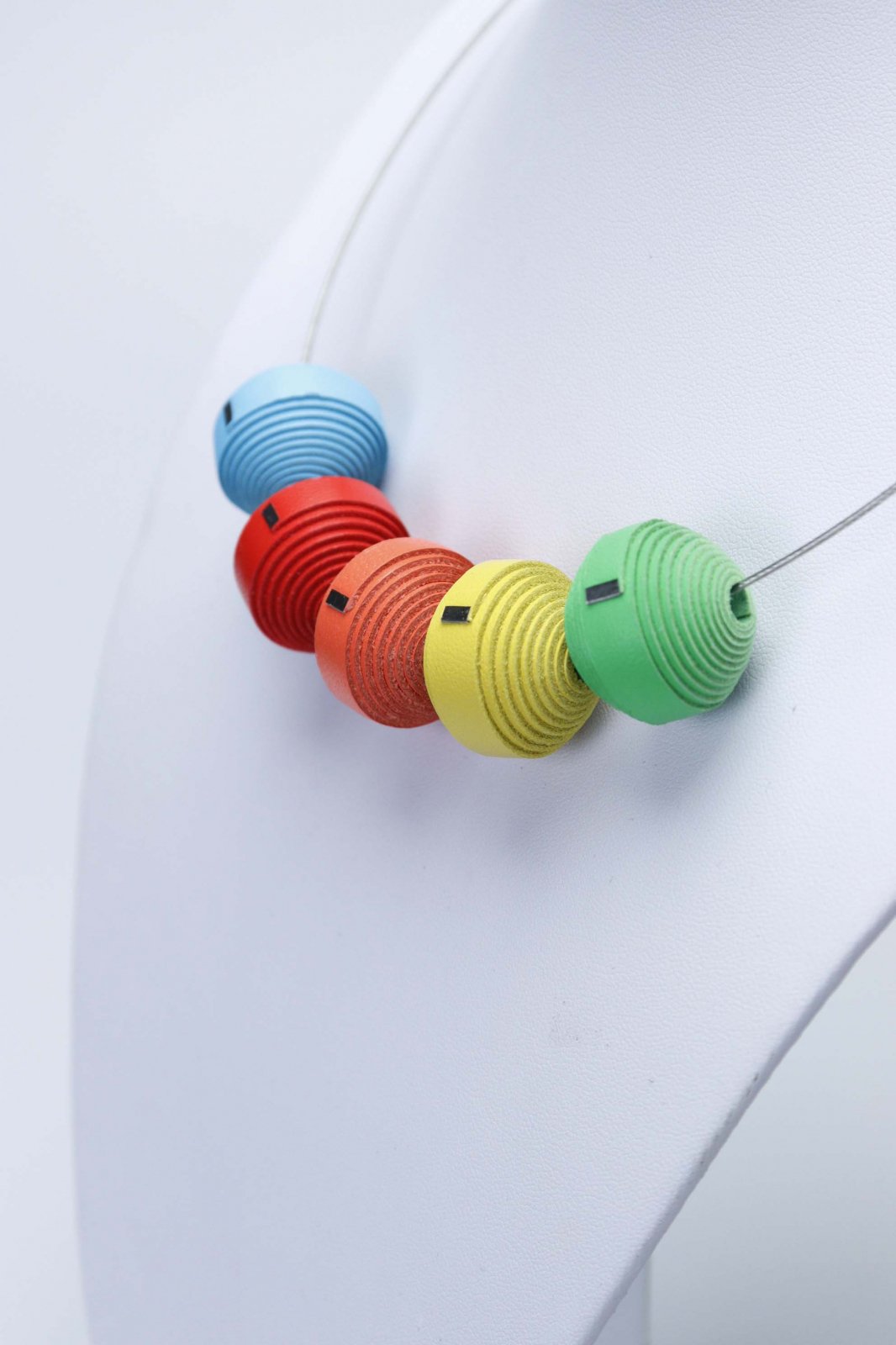 Burano 2 necklace - Leatherbonbon (491) made of leather