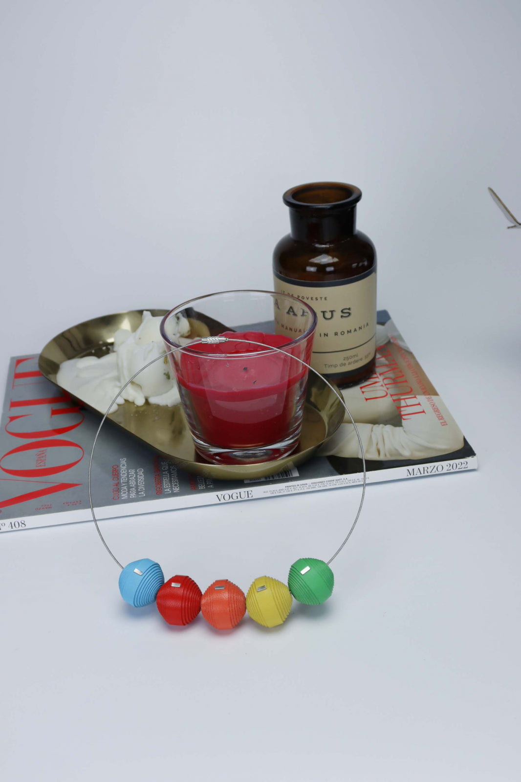 Burano 2 necklace - Leatherbonbon (491) made of leather