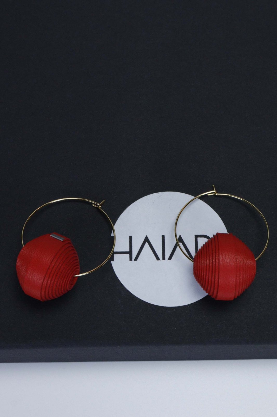 Leatherbonbon Necklace and Earrings Set